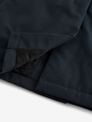 Navy Blue British Millerain Signature Shower Resistant Longer Length Trench Coat - Image 8 of 10