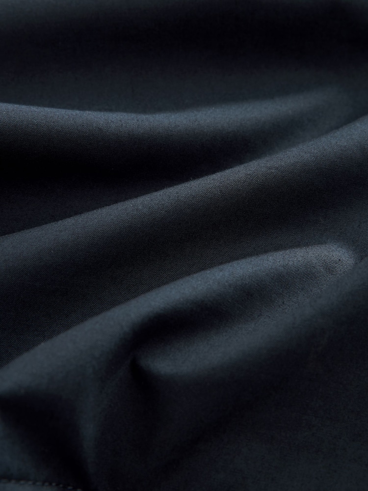 Navy Blue British Millerain Signature Shower Resistant Longer Length Trench Coat - Image 10 of 10