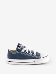 Converse Navy Chuck Taylor All Star Infant Low Trainers - Image 1 of 6