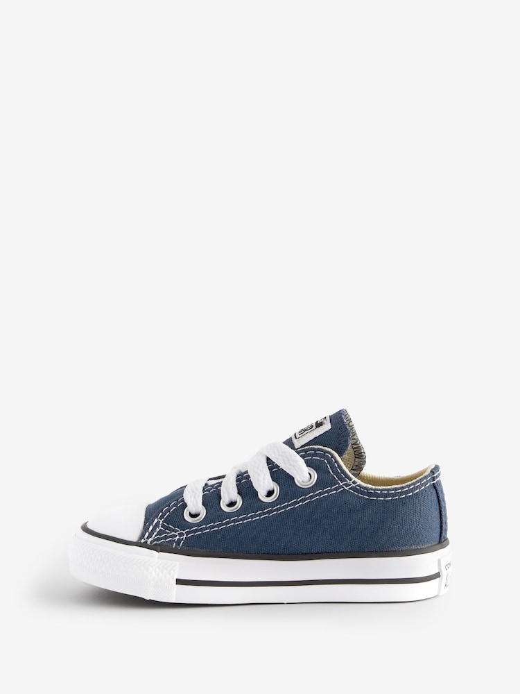 Converse Navy Chuck Taylor All Star Infant Low Trainers - Image 2 of 6
