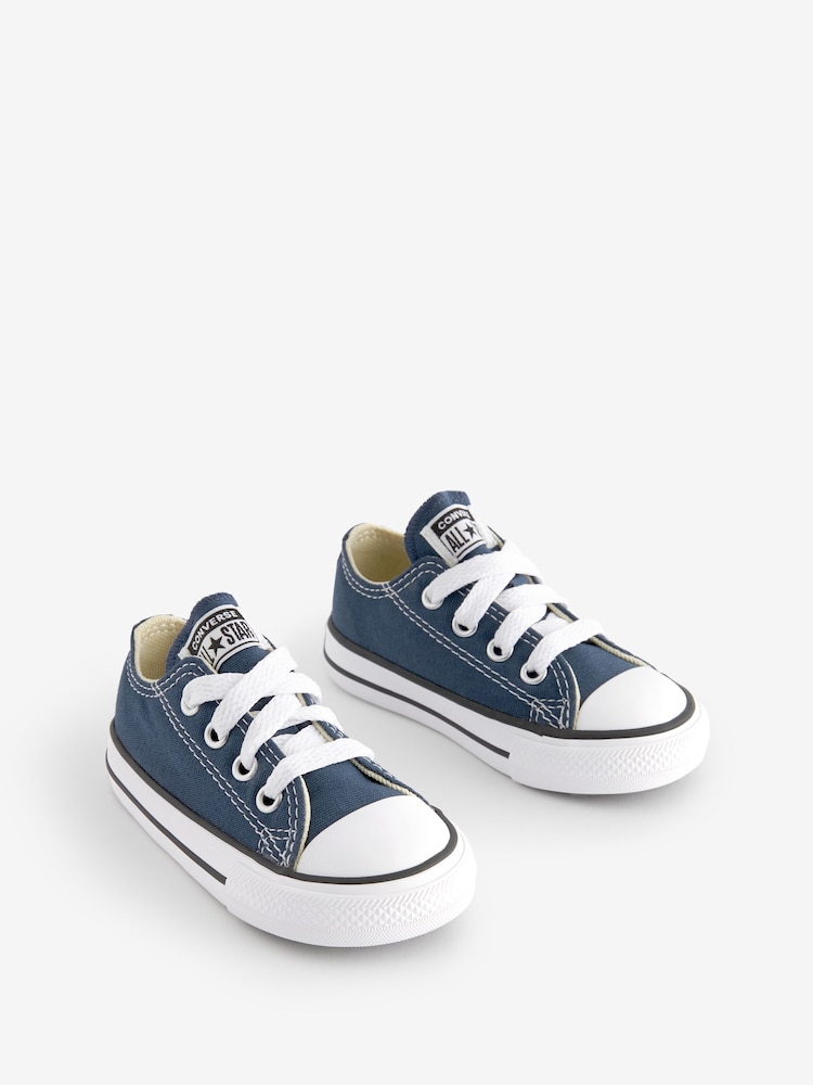 Converse Navy Chuck Taylor All Star Infant Low Trainers - Image 3 of 6