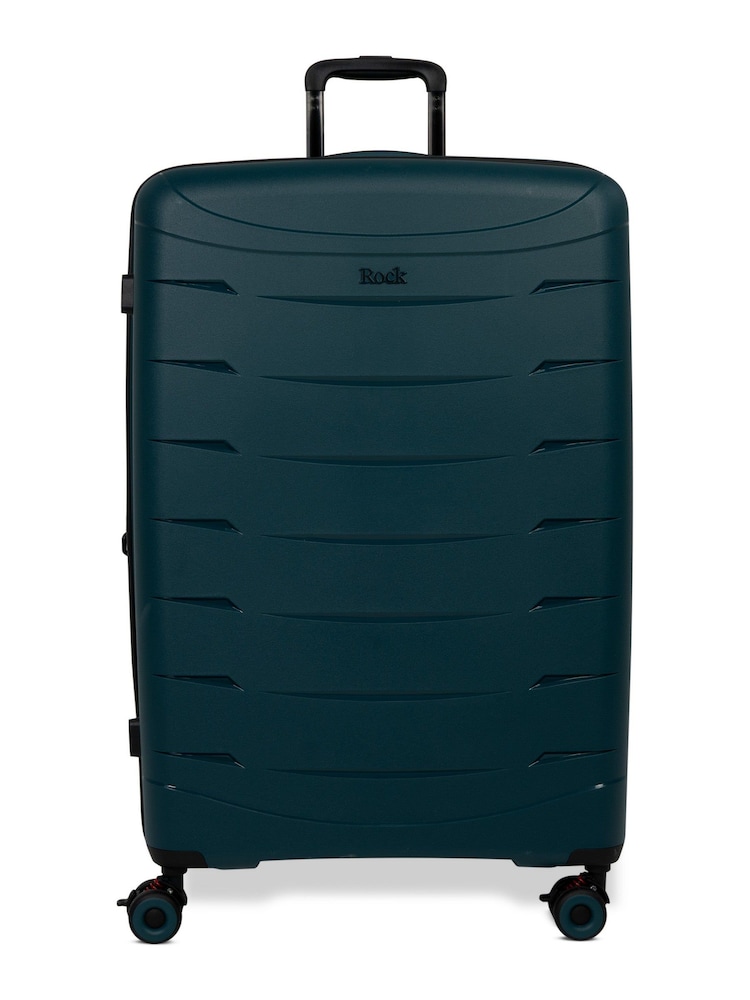Rock Luggage Green Resilient Luggage 3 Piece Set - Image 2 of 5 Rock Luggage Green Resilient Luggage 3 Piece Set - Image 2 of 5