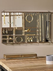 Nkuku Antique Brass Bequai Wall Hung Jewellery Box - Image 1 of 4