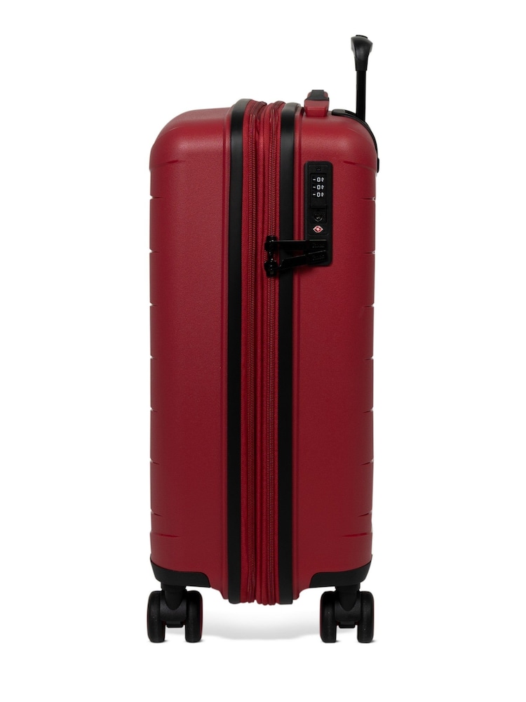 Rock Luggage Red Resilient Cabin Luggage - Image 5 of 5 Rock Luggage Red Resilient Cabin Luggage - Image 5 of 5