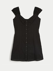 Hollister Black Cap Sleeve Mini Dress - Image 4 of 4