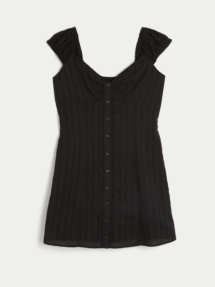 Hollister Black Cap Sleeve Mini Dress - Image 4 of 4