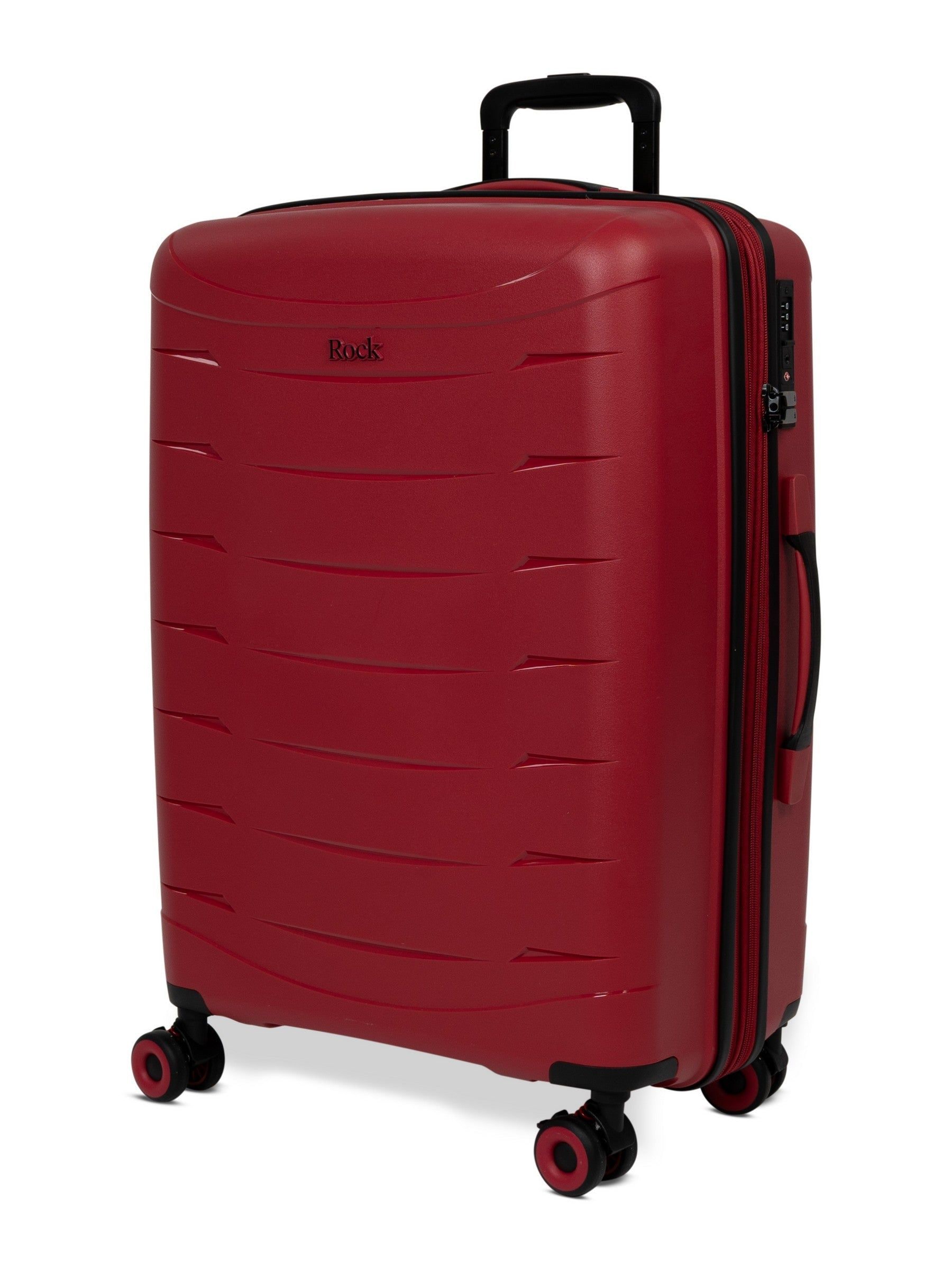 Rock Luggage Resilient Medium Red Suitcase - Image 2