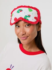 Skinnydip White The Very Hungry Caterpillar x Ringer T-Shirt and Trousers Set with Eye Mask - Image 5 of 5