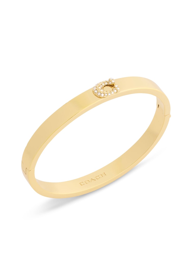 COACH Pavé Signature C Bangle Bracelet - صورة 2 من 6 COACH Pavé Signature C Bangle Bracelet - صورة 2 من 6