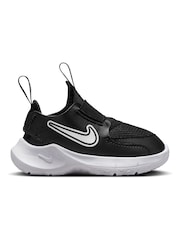 Nike Black/White Infant Flex Runner 3 Trainers - Image 1 of 9