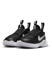 Nike Black/White Infant Flex Runner 3 Trainers - Image 2 of 9