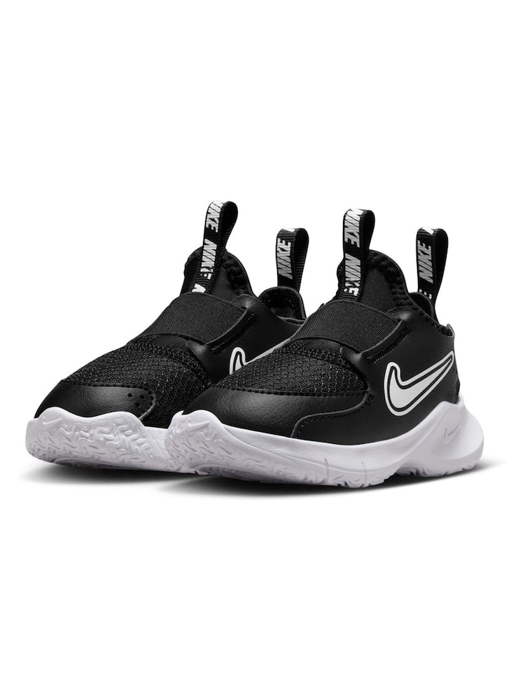 Nike Black/White Infant Flex Runner 3 Trainers - Image 2 of 9
