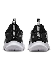 Nike Black/White Infant Flex Runner 3 Trainers - Image 3 of 9