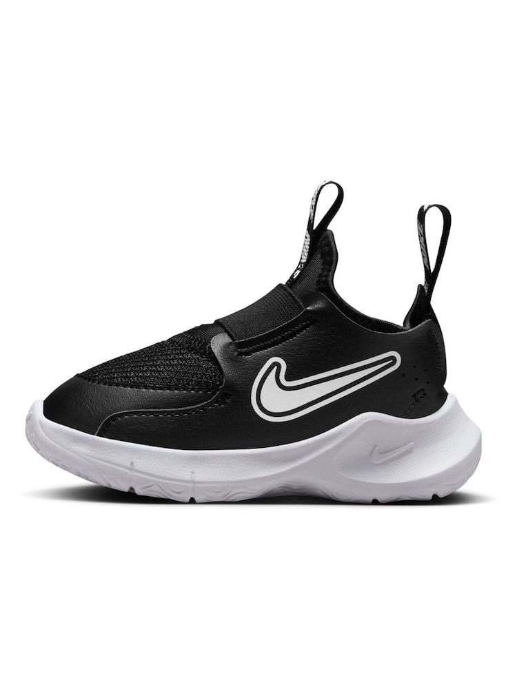 Nike Black/White Infant Flex Runner 3 Trainers - Image 6 of 9
