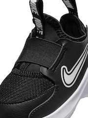 Nike Black/White Infant Flex Runner 3 Trainers - Image 8 of 9