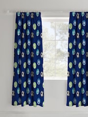Cortinas plissadas estilo lápis de futebol Catherine Lansfield - Imagem 2 de 2