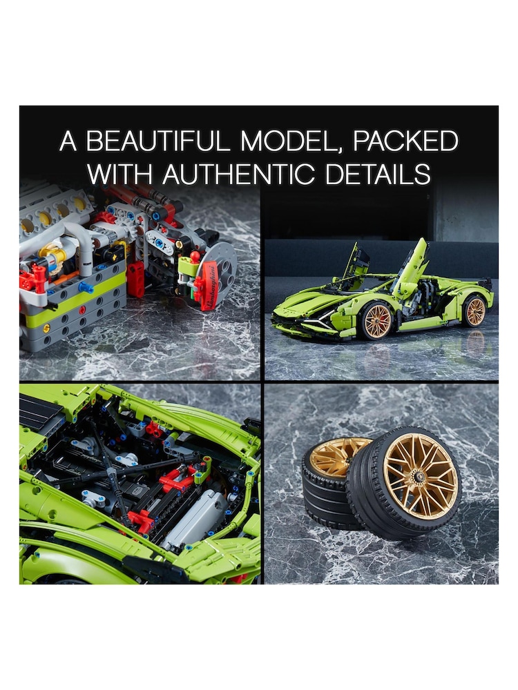 LEGO Technic Lamborghini Sián FKP 37 Car Model Set 42115 - Image 7 of 9