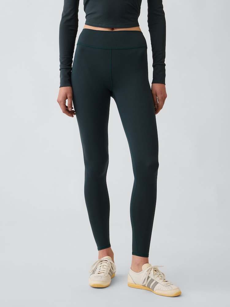 Gap Green Fit Smooth High Rise Leggings - Image 1 of 5 Gap Green Fit Smooth High Rise Leggings - Image 1 of 5