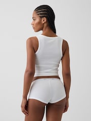 Gap White Soft Stretch Logo Boy Short Briefs - Image 2 of 4