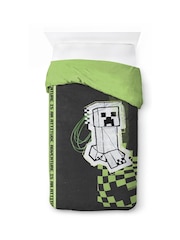 Minecraft Teal Creative Mode Cotton Children's Bedding Set - Image 3 of 6