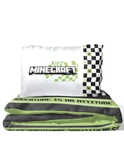 Minecraft Teal Creative Mode Cotton Children's Bedding Set - Image 6 of 6