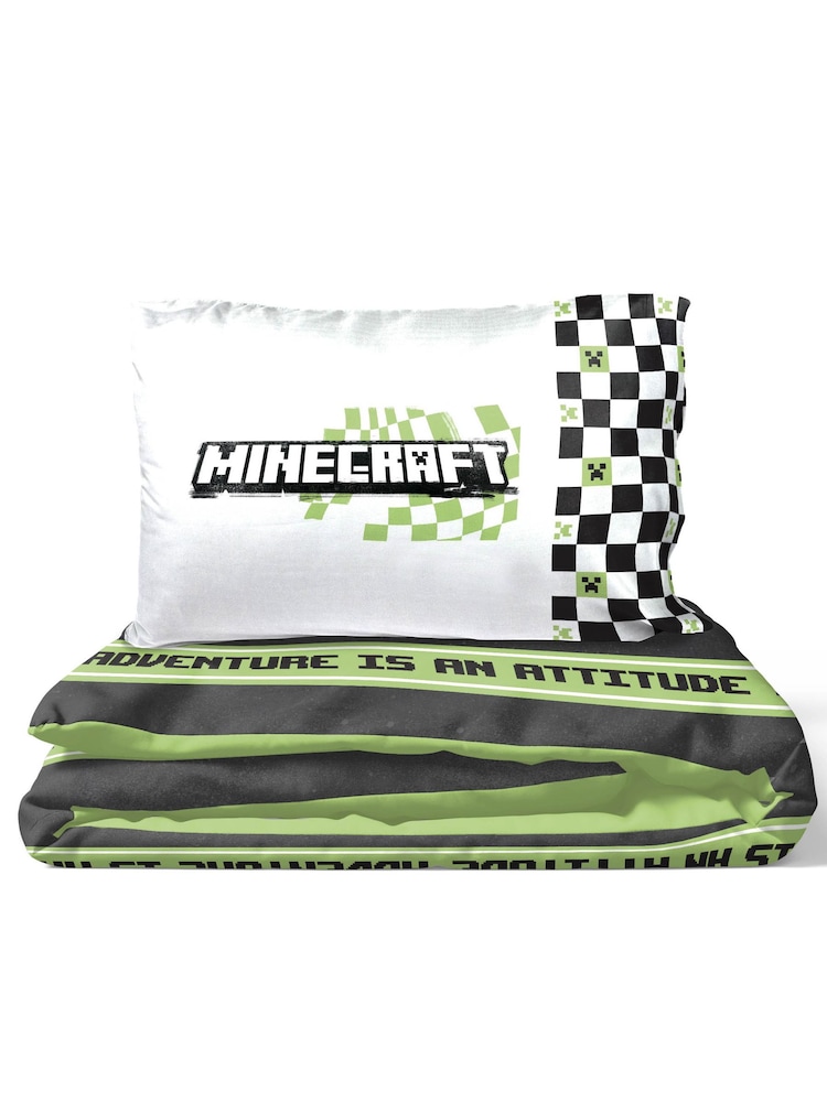 Minecraft Teal Creative Mode Cotton Children's Bedding Set - Image 6 of 6 Minecraft Teal Creative Mode Cotton Children's Bedding Set - Image 6 of 6