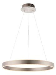 Gallery Home Silver Nelson Matt Nickel Pendant Ceiling Light - Image 8 of 8