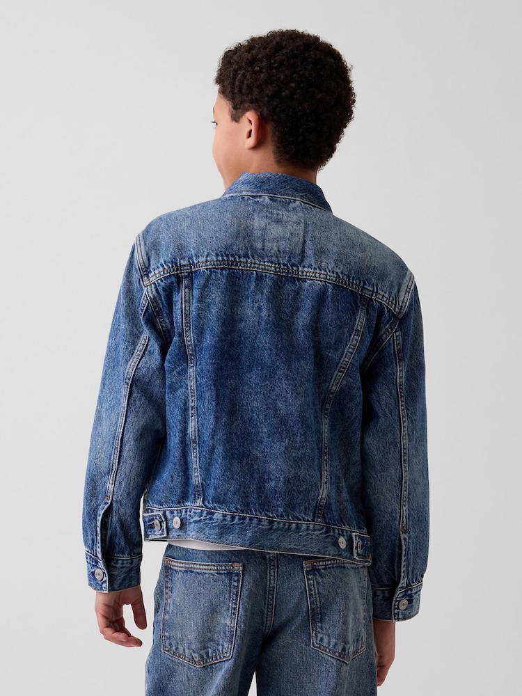 Gap Icon Jachetă din denim (4-13yrs) - Imaginea 2 din 5