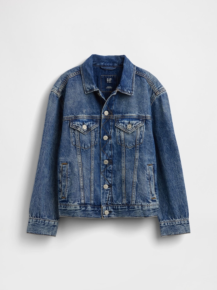 Gap Icon Jachetă din denim (4-13yrs) - Imaginea 5 din 5