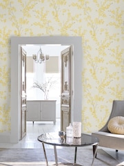Laura Ashley Sunshine Forsythia A4 Wallpaper Sample - Image 1 of 2