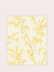 Laura Ashley Sunshine Forsythia A4 Wallpaper Sample - Image 2 of 2