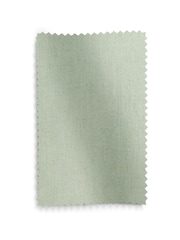 Sage Green Washed Cotton Linen Hidden Tab Top Lined Curtains - Image 5 of 5