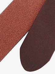 Barbour® Brown Matt Leather Belt - Image 5 of 5