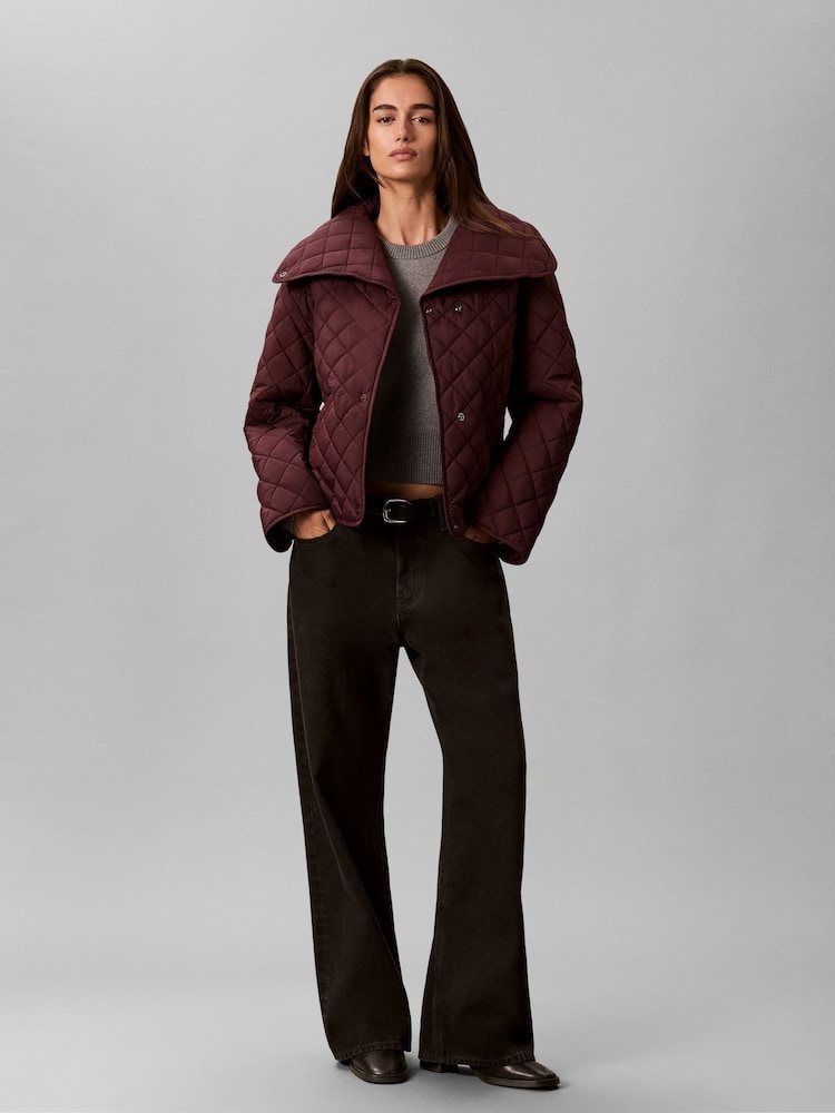 Calvin Klein Red Lightweight Quilted Liner Jacket - Image 1 of 6 Calvin Klein Red Lightweight Quilted Liner Jacket - Image 1 of 6