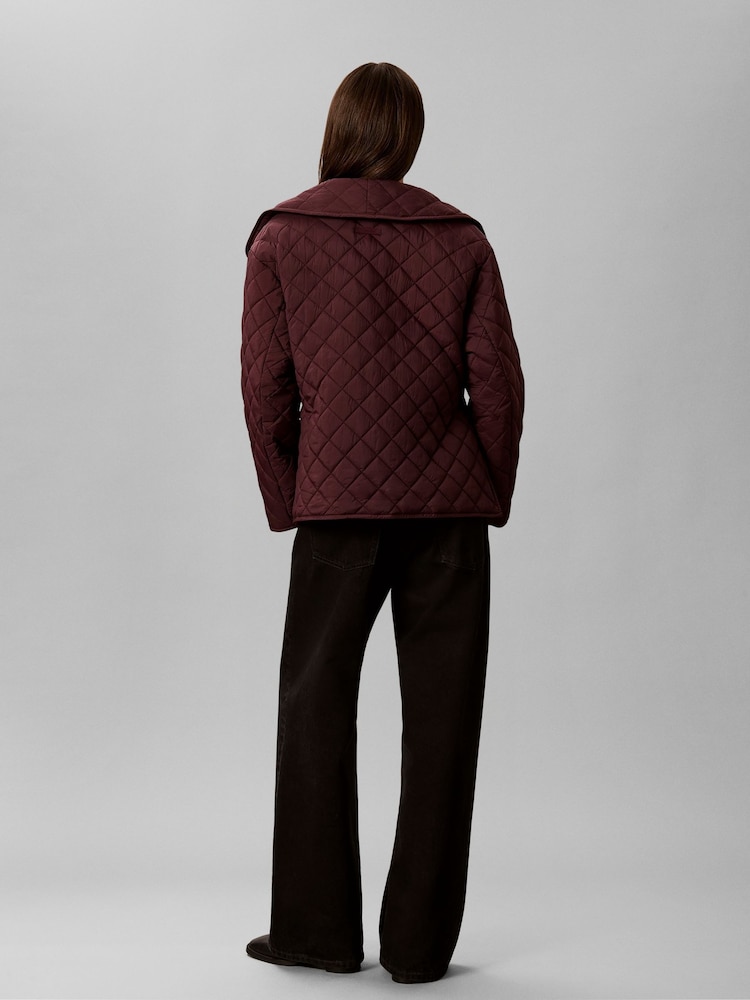Calvin Klein Red Lightweight Quilted Liner Jacket - Image 2 of 6 Calvin Klein Red Lightweight Quilted Liner Jacket - Image 2 of 6