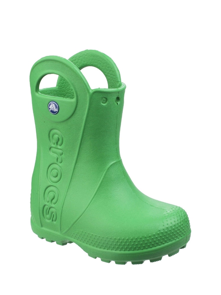 Crocs Green Toddler Waterproof Handle It Rain Boots - Image 2 of 4