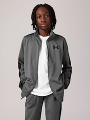 Under Armour Grey Boys Youth Knit Tracksuit - Image 3 of 10