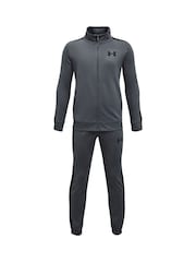 Under Armour Grey Boys Youth Knit Tracksuit - Image 9 of 10