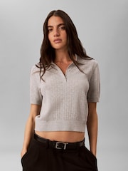 Calvin Klein - Polo Maniche corte traforata Maglione

  - Immagine 1 di 7