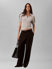 Calvin Klein - Polo Maniche corte traforata Maglione

  - Immagine 2 di 7