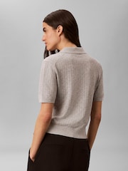 Calvin Klein - Polo Maniche corte traforata Maglione

  - Immagine 5 di 7