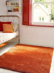 Asiatic Rugs Orange Lulu Extra Soft Shaggy Rug - Image 1 of 6