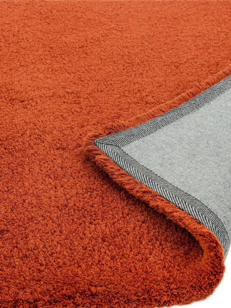Asiatic Rugs Orange Lulu Extra Soft Shaggy Rug - Image 7 of 7
