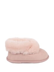 Розовый - ™ Just Sheepskinклассические детские тапочки - Изображение 2 из 5