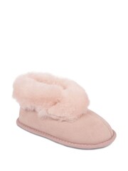 Розовый - ™ Just Sheepskinклассические детские тапочки - Изображение 3 из 5