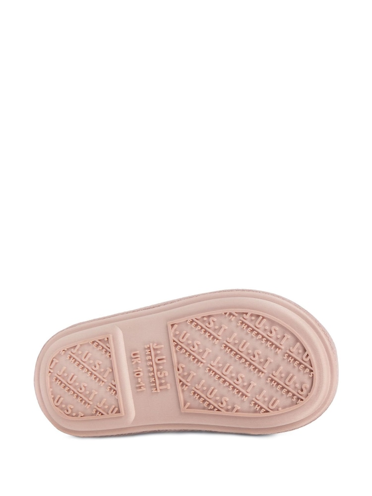Розовый - ™ Just Sheepskinклассические детские тапочки - Изображение 5 из 5