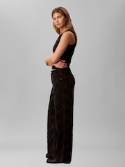 Calvin Klein Low Rise Širokog kroja Logo Traperice - Slika 3 od 7