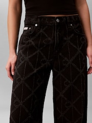 Calvin Klein Low Rise Širokog kroja Logo Traperice - Slika 6 od 7