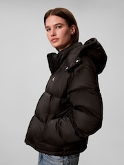 Calvin Klein Black Short Down Puffer Jacket - Image 3 of 7