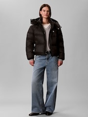 Calvin Klein Black Short Down Puffer Jacket - Image 4 of 7